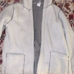 Hooded xhilaration reversible fleece coat